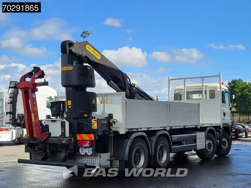 Dropside/ Flatbed truck, Crane truck MAN TGS 35.400 8X4 Palfinger PK23002 SH Big-Axle Euro 6: picture 15