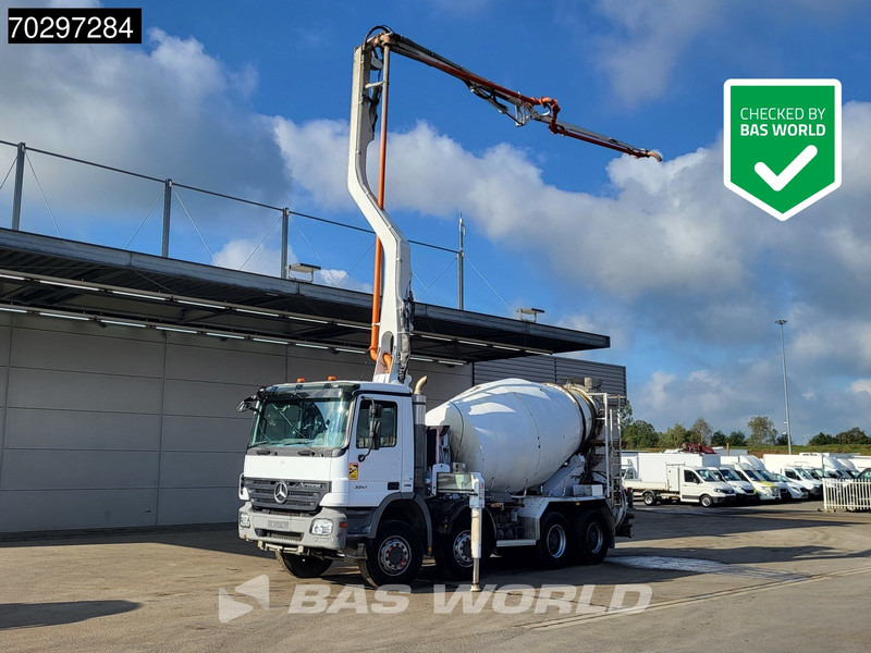 Mercedes-Benz Actros 3241 8X4 7m3 Putzmeister PUMI Big-Axle Steelsuspension 3-Pedals Euro 5 - Concrete pump truck: picture 1 Mercedes-Benz Actros 3241 8X4 7m3 Putzmeister PUMI Big-Axle Steelsuspension 3-Pedals Euro 5 - Concrete pump truck: picture 1