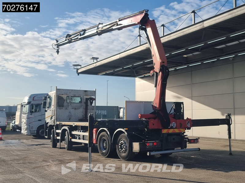 Dropside/ Flatbed truck, Crane truck Renault C 380 8X2 Palfinger PK24001K Remote Lenkachse Euro 6: picture 5