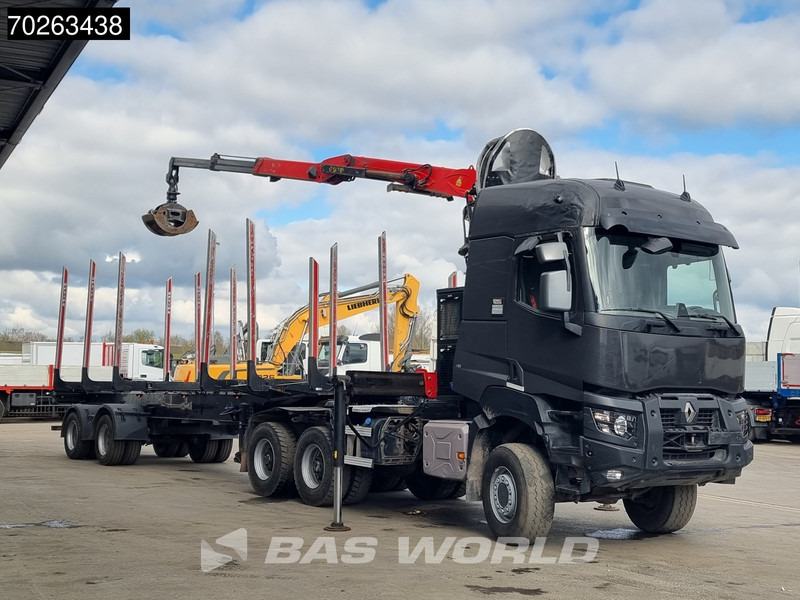 Renault K 520 6X6 Holz Kran Palfinger Q180Z96 6x6 Big-Axle Steelsuspension - Log truck, Crane truck: picture 2 Renault K 520 6X6 Holz Kran Palfinger Q180Z96 6x6 Big-Axle Steelsuspension - Log truck, Crane truck: picture 2