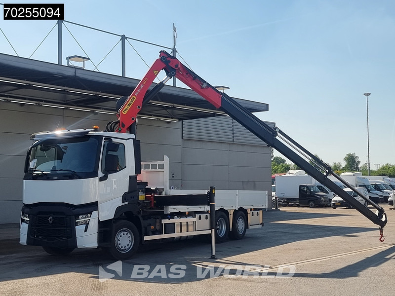 Renault T 440 6X2 Palfinger PK24.001 SLD Kran Crane Lift+Lenkasche Euro 6 - Dropside/ Flatbed truck, Crane truck: picture 3 Renault T 440 6X2 Palfinger PK24.001 SLD Kran Crane Lift+Lenkasche Euro 6 - Dropside/ Flatbed truck, Crane truck: picture 3