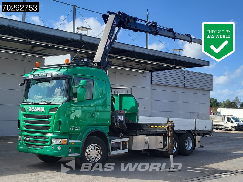 Scania G480 G 6X2 Hiab 244 EP-5 HIDUO Kran Crane Retarder Lift-Axle Euro 5 - Dropside/ Flatbed truck, Crane truck: picture 1 Scania G480 G 6X2 Hiab 244 EP-5 HIDUO Kran Crane Retarder Lift-Axle Euro 5 - Dropside/ Flatbed truck, Crane truck: picture 1