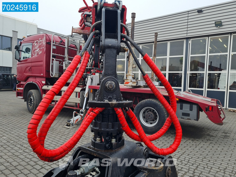 Log truck, Crane truck Scania R580 6X4 Jonsered J28505 83 Crane Kran Steel-suspension Retarder: picture 8
