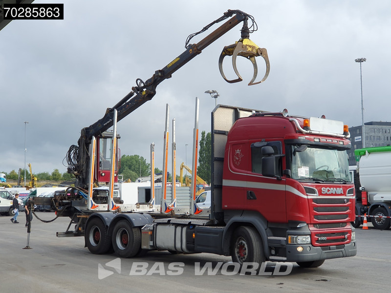Scania R730 R 6X4 HIAB F108S 79 Crane Retarder Xenon BigAxle Loglift Automatic ACC Euro 6 - Log truck, Crane truck: picture 3 Scania R730 R 6X4 HIAB F108S 79 Crane Retarder Xenon BigAxle Loglift Automatic ACC Euro 6 - Log truck, Crane truck: picture 3