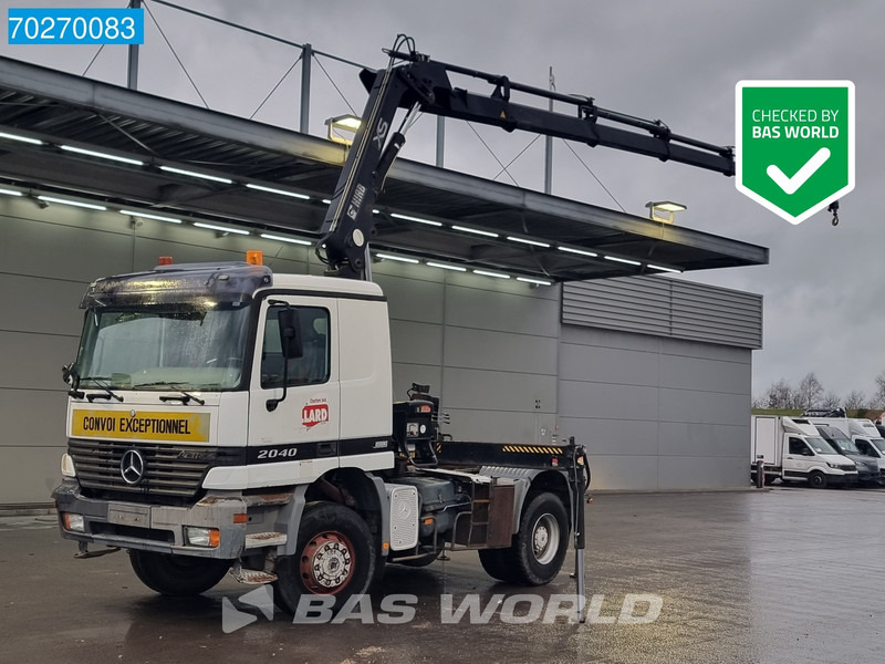 Mercedes-Benz Actros 2040 Actros 4X4 Manual 4x4 Big-Axle Full-Steel Hiab 1660-5 Kran 4x Stabilizers - Tractor unit: picture 1 Mercedes-Benz Actros 2040 Actros 4X4 Manual 4x4 Big-Axle Full-Steel Hiab 1660-5 Kran 4x Stabilizers - Tractor unit: picture 1