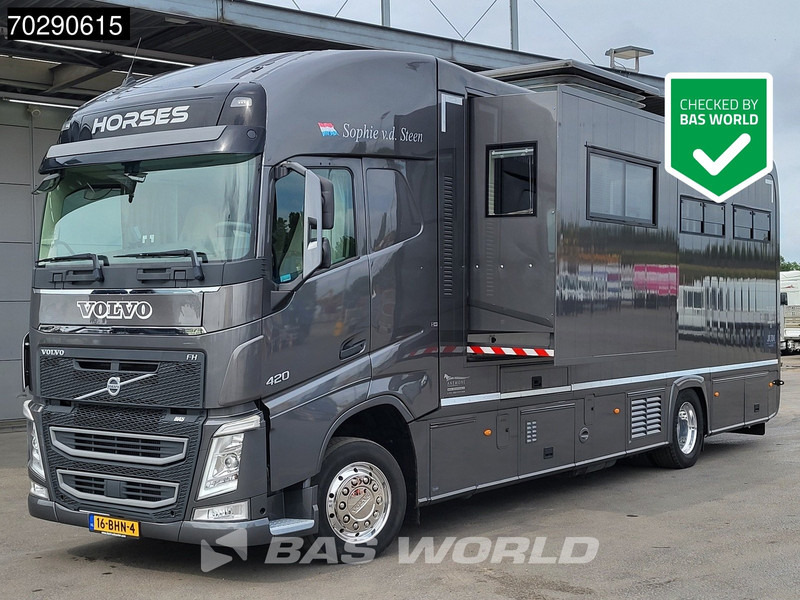 Volvo FH 420 FH 4X2 NL-Truck STX Horse truck + Living 4 Horses Navi ACC Euro 6 - Horse truck: picture 1 Volvo FH 420 FH 4X2 NL-Truck STX Horse truck + Living 4 Horses Navi ACC Euro 6 - Horse truck: picture 1