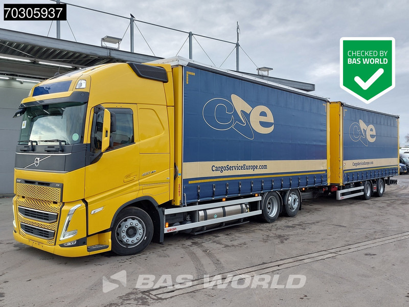 Volvo FH 460 6X2 Curtainsider Combi LNG Engine Sliding roof I-Park cool VEB+ - Curtainsider truck: picture 1 Volvo FH 460 6X2 Curtainsider Combi LNG Engine Sliding roof I-Park cool VEB+ - Curtainsider truck: picture 1