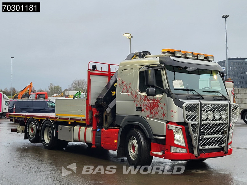 Dropside/ Flatbed truck, Crane truck Volvo FM 410 FM 6X2 Palfinger PK 26002-EH E Kran Crane Lift +steering axle Automatic Euro 6: picture 11