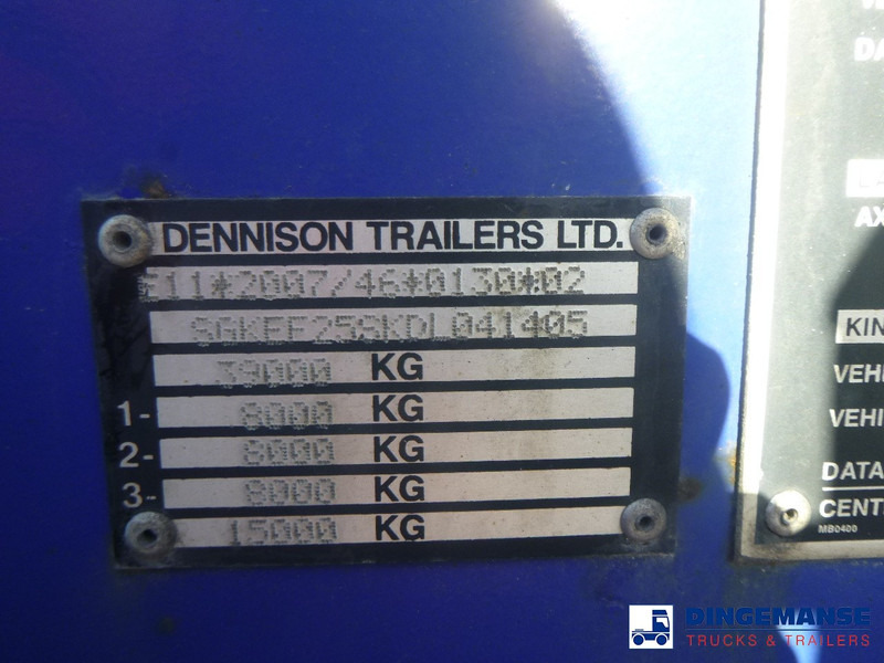 Container transporter/ Swap body semi-trailer Dennison 3-axle container trailer 20-30-40-45 ft: picture 13