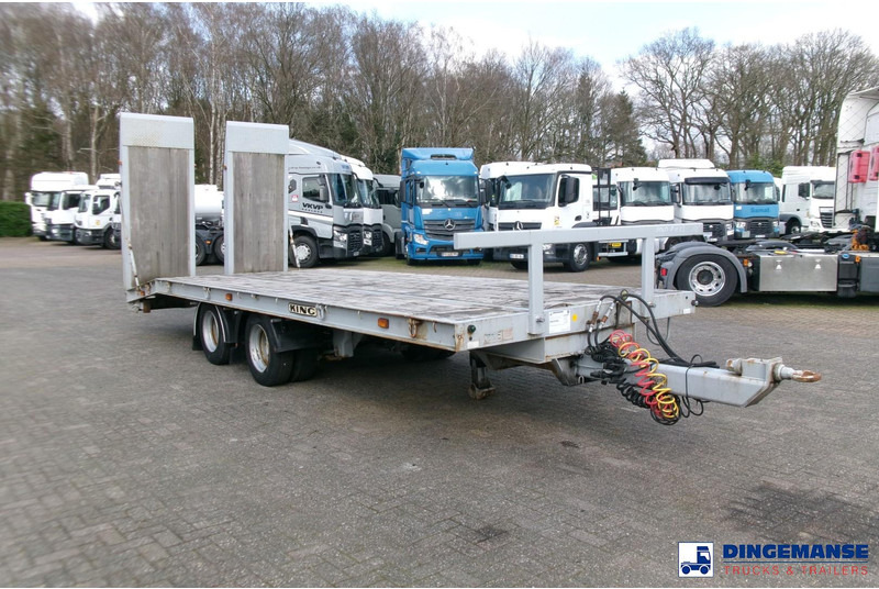 KING 2-axle platform drawbar trailer 14t + ramps - Dropside/ Flatbed trailer: picture 2 KING 2-axle platform drawbar trailer 14t + ramps - Dropside/ Flatbed trailer: picture 2