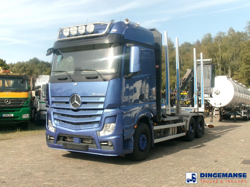Mercedes-Benz Actros 2663 6x4 Euro 6 loglift F96 crane timber truck - Log truck, Crane truck: picture 1 Mercedes-Benz Actros 2663 6x4 Euro 6 loglift F96 crane timber truck - Log truck, Crane truck: picture 1