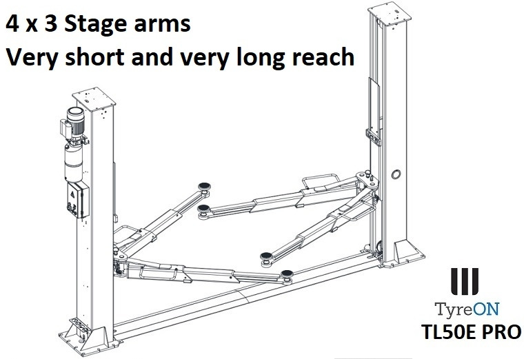TL50E PRO 2 post lift - fully automatic - Warehouse equipment: picture 4 TL50E PRO 2 post lift - fully automatic - Warehouse equipment: picture 4