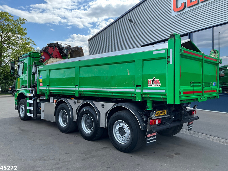 Tipper, Crane truck Mercedes-Benz Arocs 3743 8x4 Euro 6 HMF 19 Tonmeter Elektrisch/Hydraulisch aangedreven Z-kraan: picture 7
