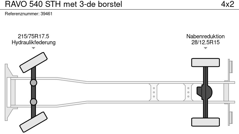 Road sweeper Ravo 540 STH met 3-de borstel: picture 7