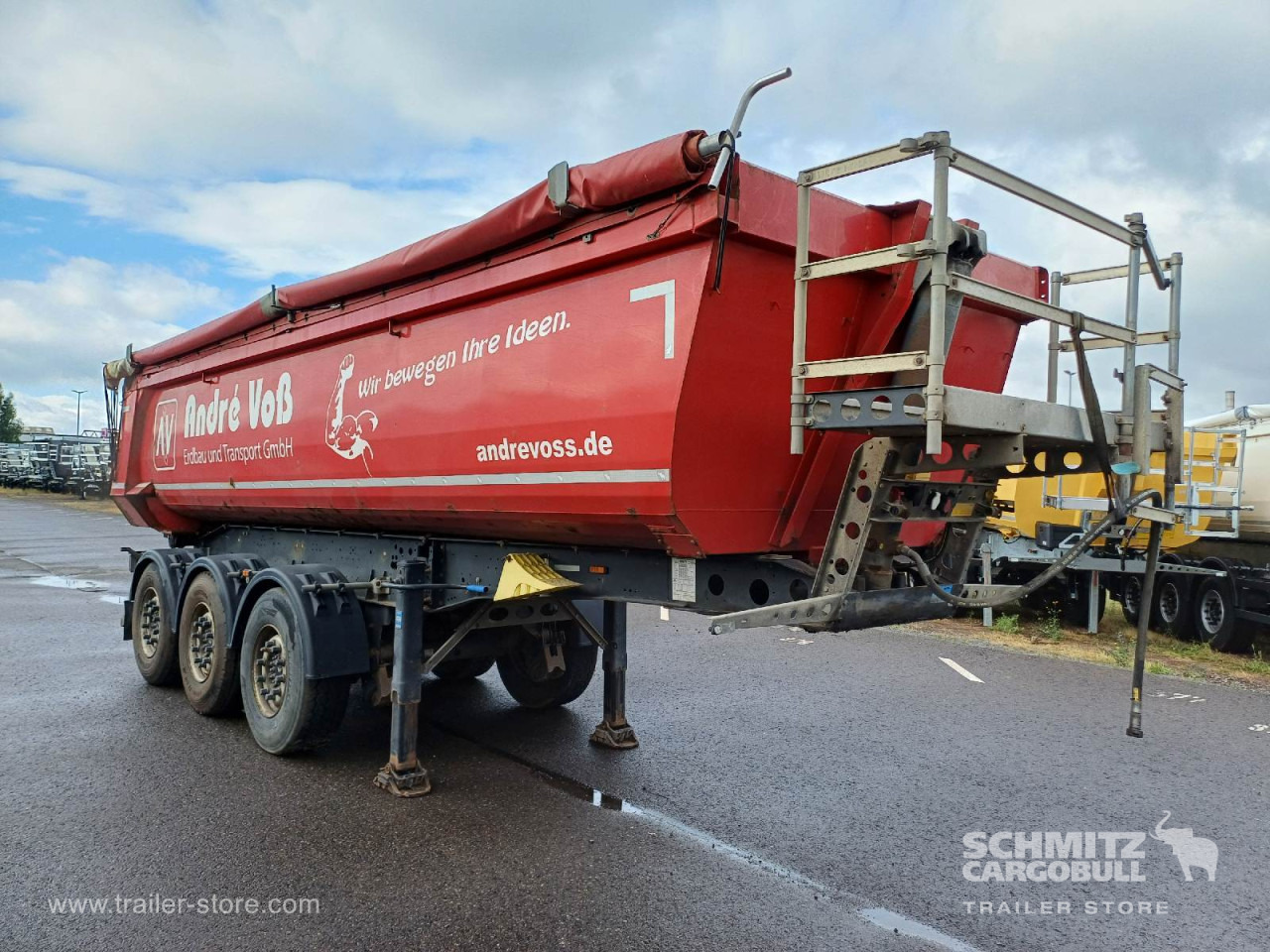 SCHMITZ Auflieger Kipper Stahlrundmulde 24m³ - Tipper semi-trailer: picture 1 SCHMITZ Auflieger Kipper Stahlrundmulde 24m³ - Tipper semi-trailer: picture 1