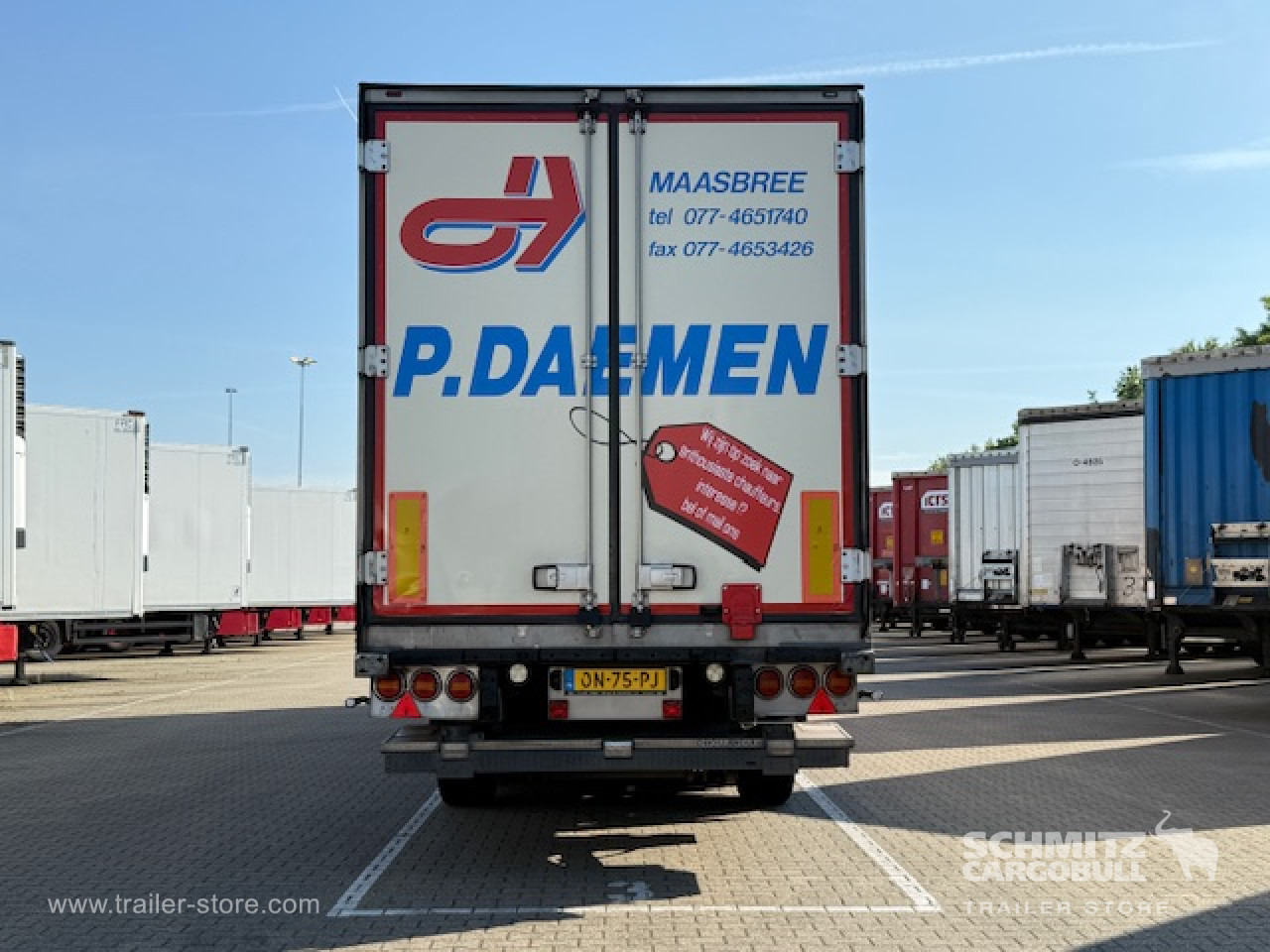 Isothermal semi-trailer SCHMITZ Oplegger Vries Multitemp Taillift: picture 13
