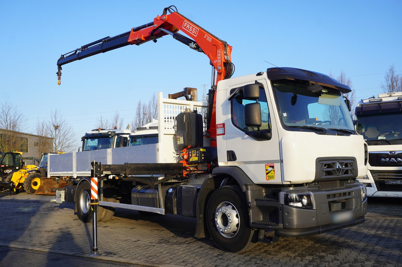 RENAULT RENAULT C320 P 4x2 / FASSI crane 6 T / 140 MTH!!! / range 10 m / Flatbed 15 EPAL / 52 tho. km!!! - Dropside/ Flatbed truck, Crane truck: picture 1 RENAULT RENAULT C320 P 4x2 / FASSI crane 6 T / 140 MTH!!! / range 10 m / Flatbed 15 EPAL / 52 tho. km!!! - Dropside/ Flatbed truck, Crane truck: picture 1