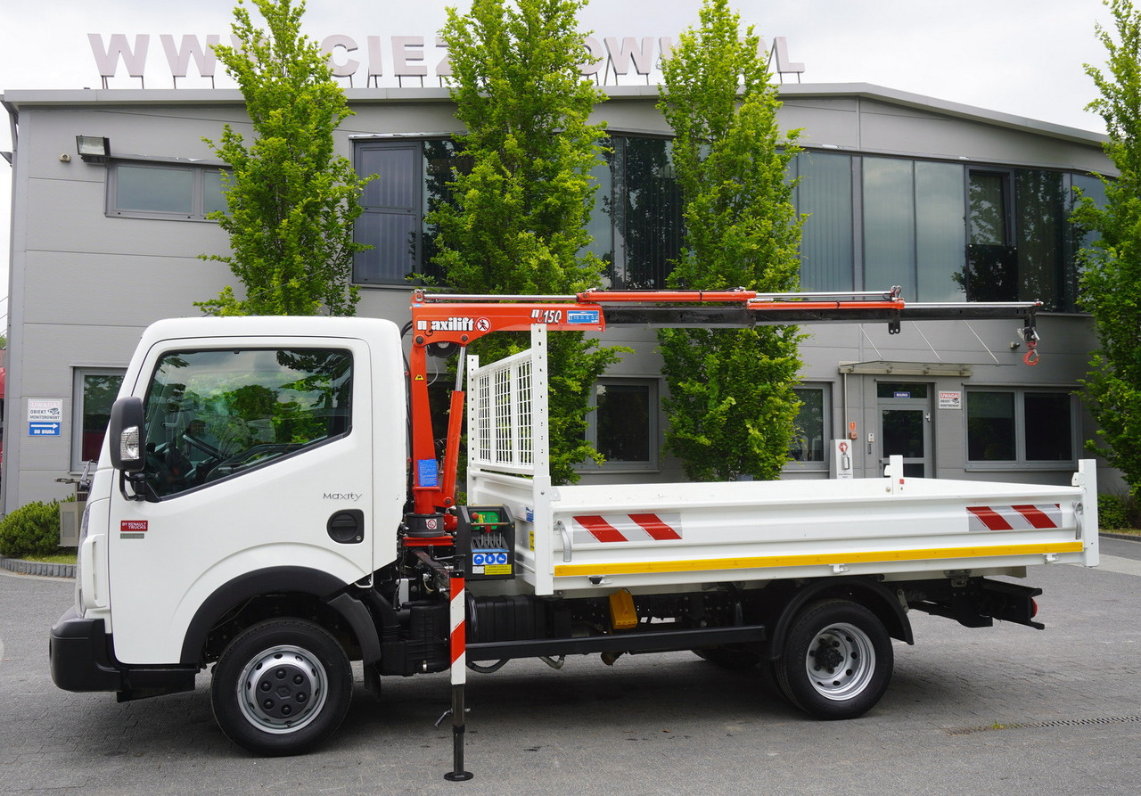 Renault Maxity 140DXI / 40 th. km !!! / Maxilift crane 1 t. cap. - Flatbed van: picture 1 Renault Maxity 140DXI / 40 th. km !!! / Maxilift crane 1 t. cap. - Flatbed van: picture 1