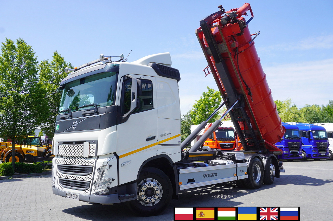 VOLVO Volvo FH 500 / Septic barrel 13000 l / Hook lift 21 t / 2022 / 3rd axle steered / 2 units - Slurry tanker: picture 1 VOLVO Volvo FH 500 / Septic barrel 13000 l / Hook lift 21 t / 2022 / 3rd axle steered / 2 units - Slurry tanker: picture 1