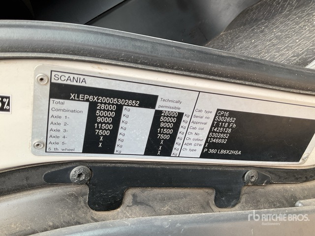 2012 Scania P360B 6x2 Hooklift Truck - Hook lift truck: picture 2 2012 Scania P360B 6x2 Hooklift Truck - Hook lift truck: picture 2