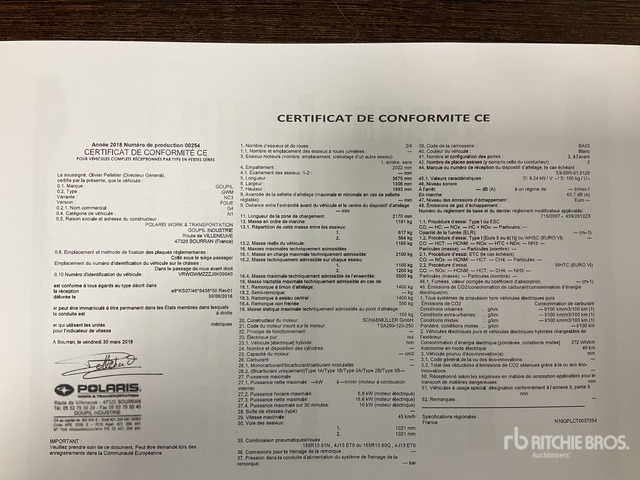 2018 Goupil G4M Electric Utility Vehicle - Municipal/ Special vehicle: picture 3 2018 Goupil G4M Electric Utility Vehicle - Municipal/ Special vehicle: picture 3