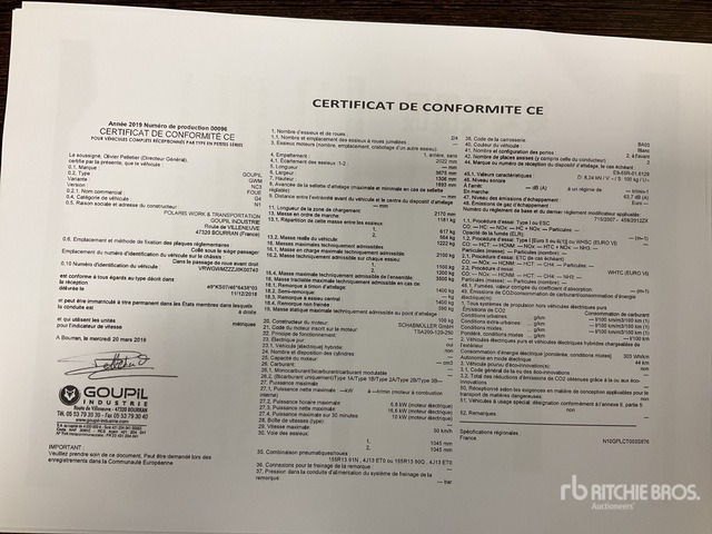 2019 Goupil G4M Electric Utility Vehicle - Municipal/ Special vehicle: picture 3 2019 Goupil G4M Electric Utility Vehicle - Municipal/ Special vehicle: picture 3