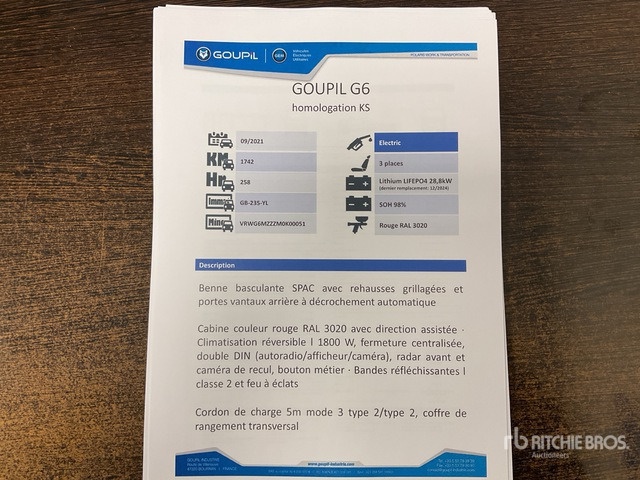 2021 Goupil G6 Electric Utility Vehicle - Municipal/ Special vehicle: picture 4 2021 Goupil G6 Electric Utility Vehicle - Municipal/ Special vehicle: picture 4