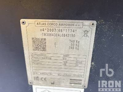 ATLAS COPCO XAS 88 - Air compressor: picture 5 ATLAS COPCO XAS 88 - Air compressor: picture 5