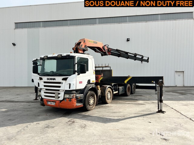 2005 Scania P380 2005 Palfinger PK 56002 18290 k ... Flatbed Truck with Crane - Dropside/ Flatbed truck, Crane truck: picture 1 2005 Scania P380 2005 Palfinger PK 56002 18290 k ... Flatbed Truck with Crane - Dropside/ Flatbed truck, Crane truck: picture 1