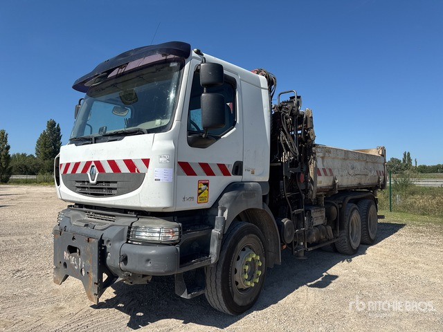 2007 Renault Kerax HMF 1250 k2 on 6x4 Camion Bi-Be ... Dump Truck with Crane - Tipper, Crane truck: picture 1 2007 Renault Kerax HMF 1250 k2 on 6x4 Camion Bi-Be ... Dump Truck with Crane - Tipper, Crane truck: picture 1