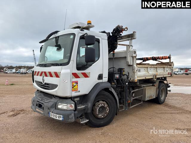 2007 Renault Midlum 280DXi 2007 Hiab 088 HIDUO 2700 kg on ... Dump Truck with Crane - Tipper: picture 1 2007 Renault Midlum 280DXi 2007 Hiab 088 HIDUO 2700 kg on ... Dump Truck with Crane - Tipper: picture 1