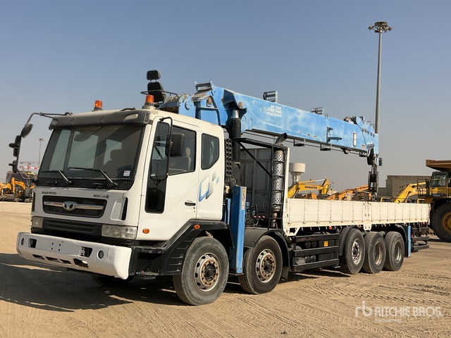 2015 Tata Daewoo Novus SE 2015 Dong Yang SS7506S 20 ton S ... Flatbed Truck with Crane - Dropside/ Flatbed truck, Crane truck: picture 1 2015 Tata Daewoo Novus SE 2015 Dong Yang SS7506S 20 ton S ... Flatbed Truck with Crane - Dropside/ Flatbed truck, Crane truck: picture 1