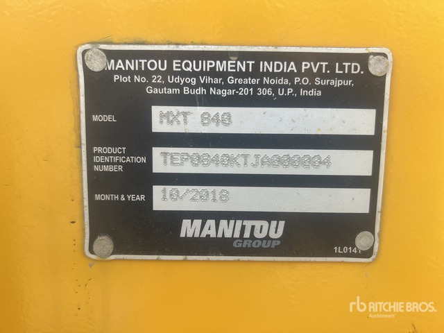 2018 Manitou MXT840 - Telescopic handler: picture 4 2018 Manitou MXT840 - Telescopic handler: picture 4