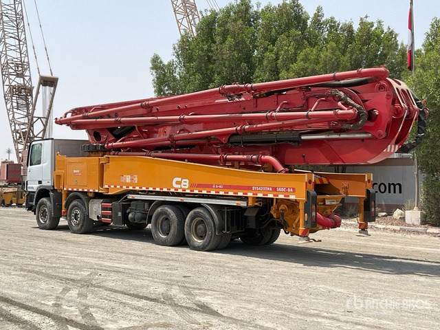 2020 Mercedes-Benz Actros 4141 2020 Sany SYM5449THBE 56 m on 8 ... Concrete Pump Truck - Concrete pump truck: picture 3 2020 Mercedes-Benz Actros 4141 2020 Sany SYM5449THBE 56 m on 8 ... Concrete Pump Truck - Concrete pump truck: picture 3