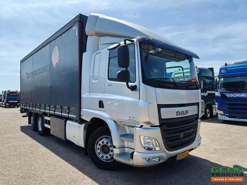 Curtainsider truck DAF CF 400 FAN 6x2/4 SpaceCab Euro6A - Schuifzeilenbak 7.7m + Laadklep 2000kg - HH Vloer - AanhangerKoppeling: picture 6