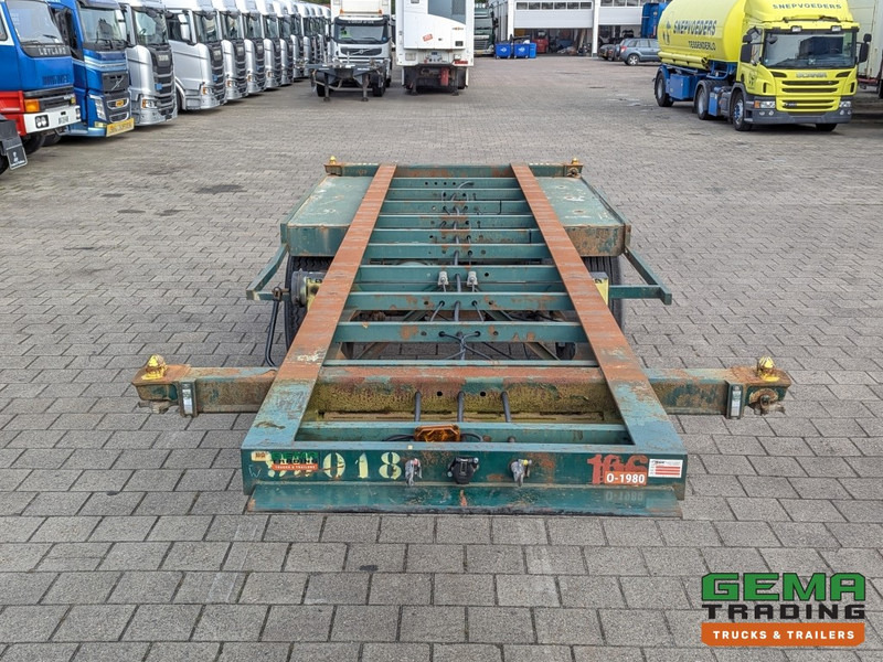 Container transporter/ Swap body semi-trailer Flandria OP 20V 2A 2-Assen ROR - DrumBrakes - Steel Suspension - 20FT (O1980): picture 6