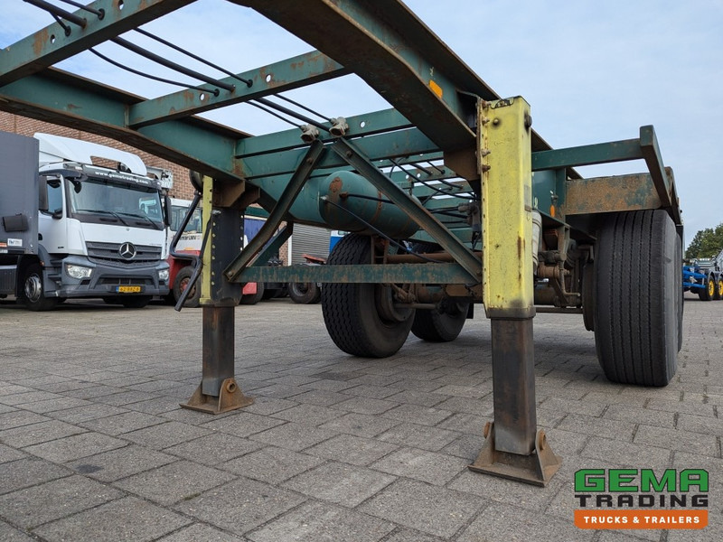 Container transporter/ Swap body semi-trailer Flandria OP 20V 2A 2-Assen ROR - DrumBrakes - Steel Suspension - 20FT (O1980): picture 8