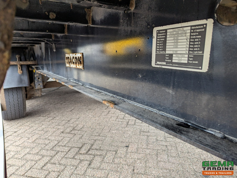 Dropside/ Flatbed semi-trailer Tracon Trailers TO 3 3-Assen BPW - Schijfremmen - Open Laadbak 13.6m - HH Vloer - 10/2025 APK: picture 8