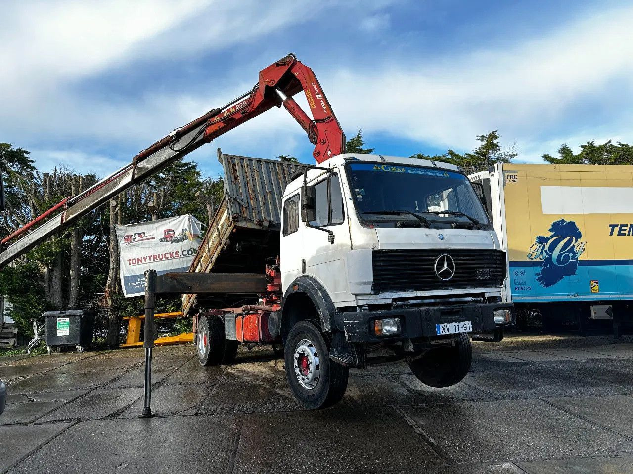 Tipper, Crane truck Mercedes-Benz SK 1935 V8 4X2 Tipper Spring/Spring AMCO V825 9T Mercedes-Benz SK 1935 V8 4X2 Tipper Spring/Spring AMCO V825 9T: picture 15