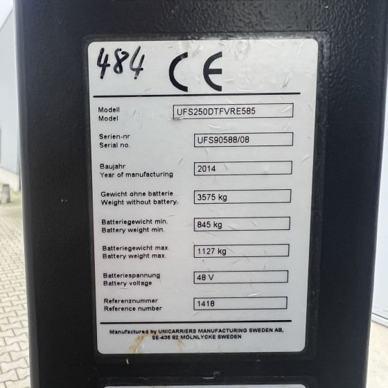 4-way reach truck Atlet UFS250DTFVRE585: picture 11
