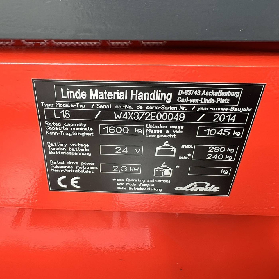 Stacker Linde L16 (372): picture 18