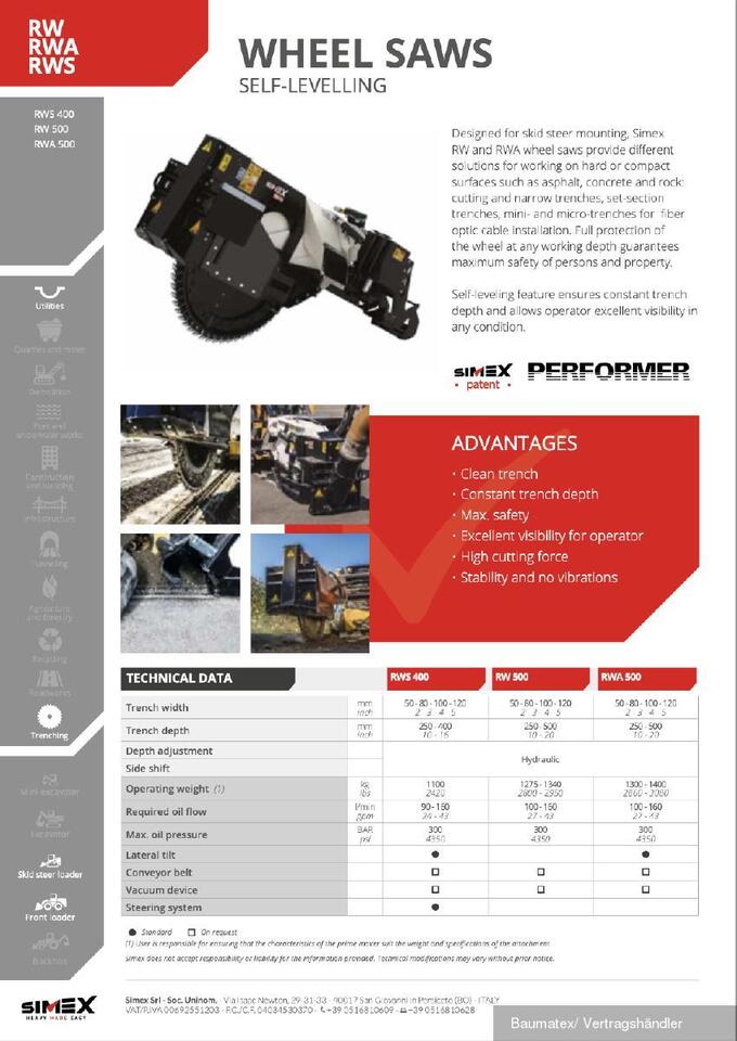 New Trencher Simex RWA 500 f. Kompaktlader, SOFORT VERFÜGBAR!!: picture 9