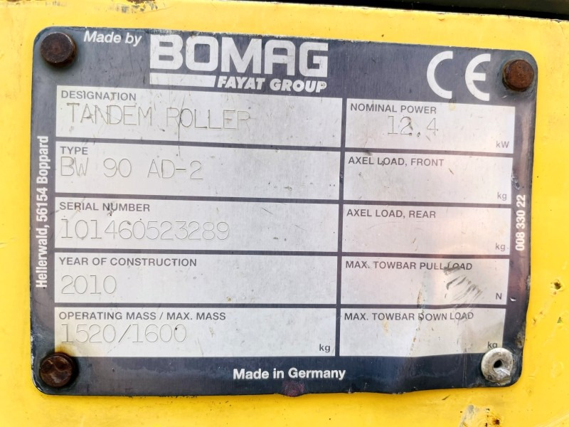 Bomag BW90 AD-2 (3801) - Road roller: picture 3 Bomag BW90 AD-2 (3801) - Road roller: picture 3
