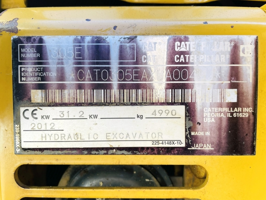 Caterpillar 305E CR (4086) - Mini excavator: picture 4 Caterpillar 305E CR (4086) - Mini excavator: picture 4