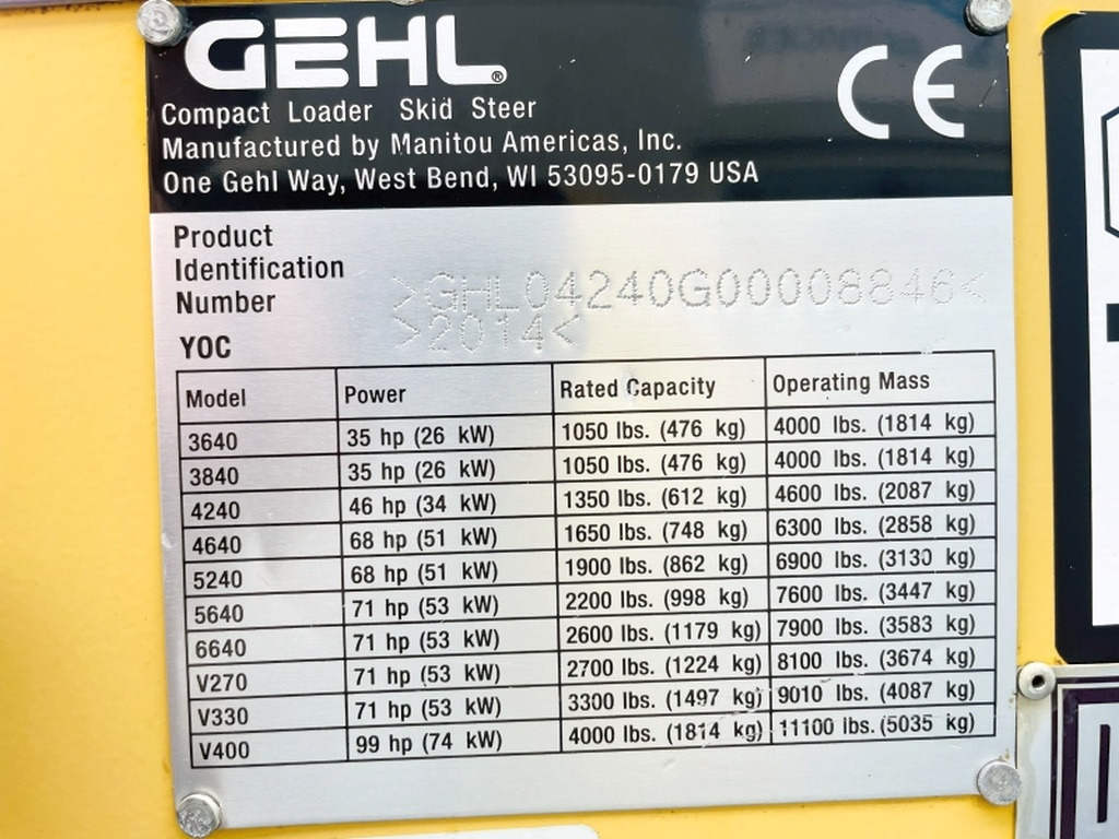 Gehl SL4240 (4035) - Skid steer loader: picture 3 Gehl SL4240 (4035) - Skid steer loader: picture 3