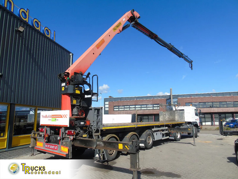 MOL PALFINGER 40001EL - 22 METER LENGTH + REMOTE - Dropside/ Flatbed semi-trailer: picture 1 MOL PALFINGER 40001EL - 22 METER LENGTH + REMOTE - Dropside/ Flatbed semi-trailer: picture 1