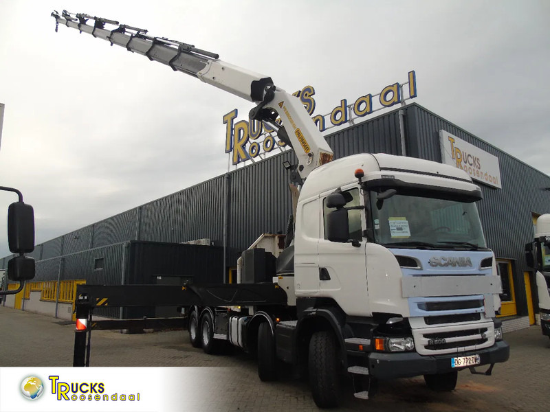 Scania R 500 + PALFINGER 88002-EH + 8x EXT + 8X4 + EURO 5 + MANUAL - Crane truck: picture 1 Scania R 500 + PALFINGER 88002-EH + 8x EXT + 8X4 + EURO 5 + MANUAL - Crane truck: picture 1