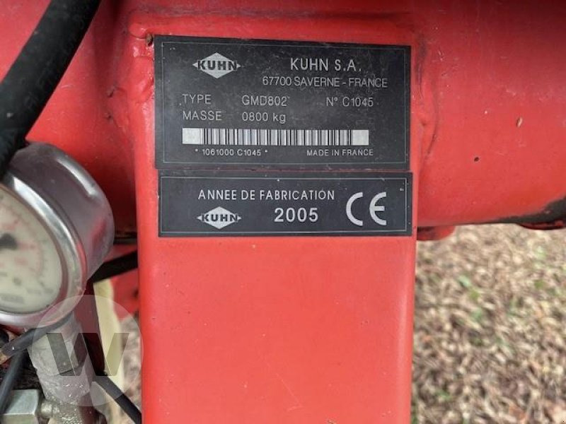 Kuhn GMD 802 Lift Control - Mower: picture 4 Kuhn GMD 802 Lift Control - Mower: picture 4