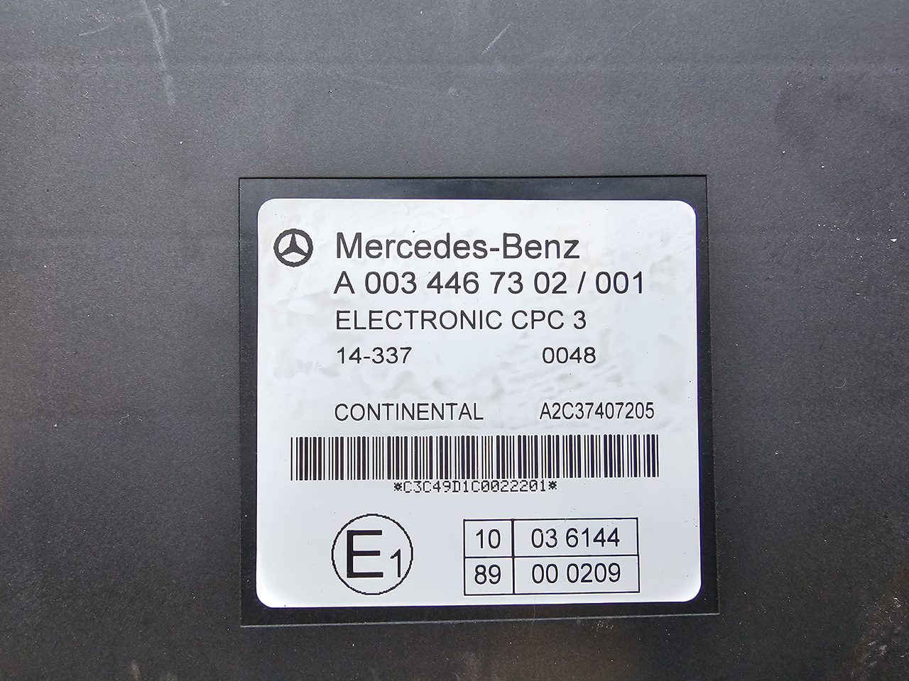 MERCEDES-BENZ ATEGO MP4 EURO 6 / CPC 3 CONTROL UNIT / A0034467302 - ECU: picture 3 MERCEDES-BENZ ATEGO MP4 EURO 6 / CPC 3 CONTROL UNIT / A0034467302 - ECU: picture 3