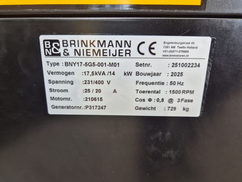 Generator set BRINKMAN & NIEMEIJER 17.5 KVA: picture 14